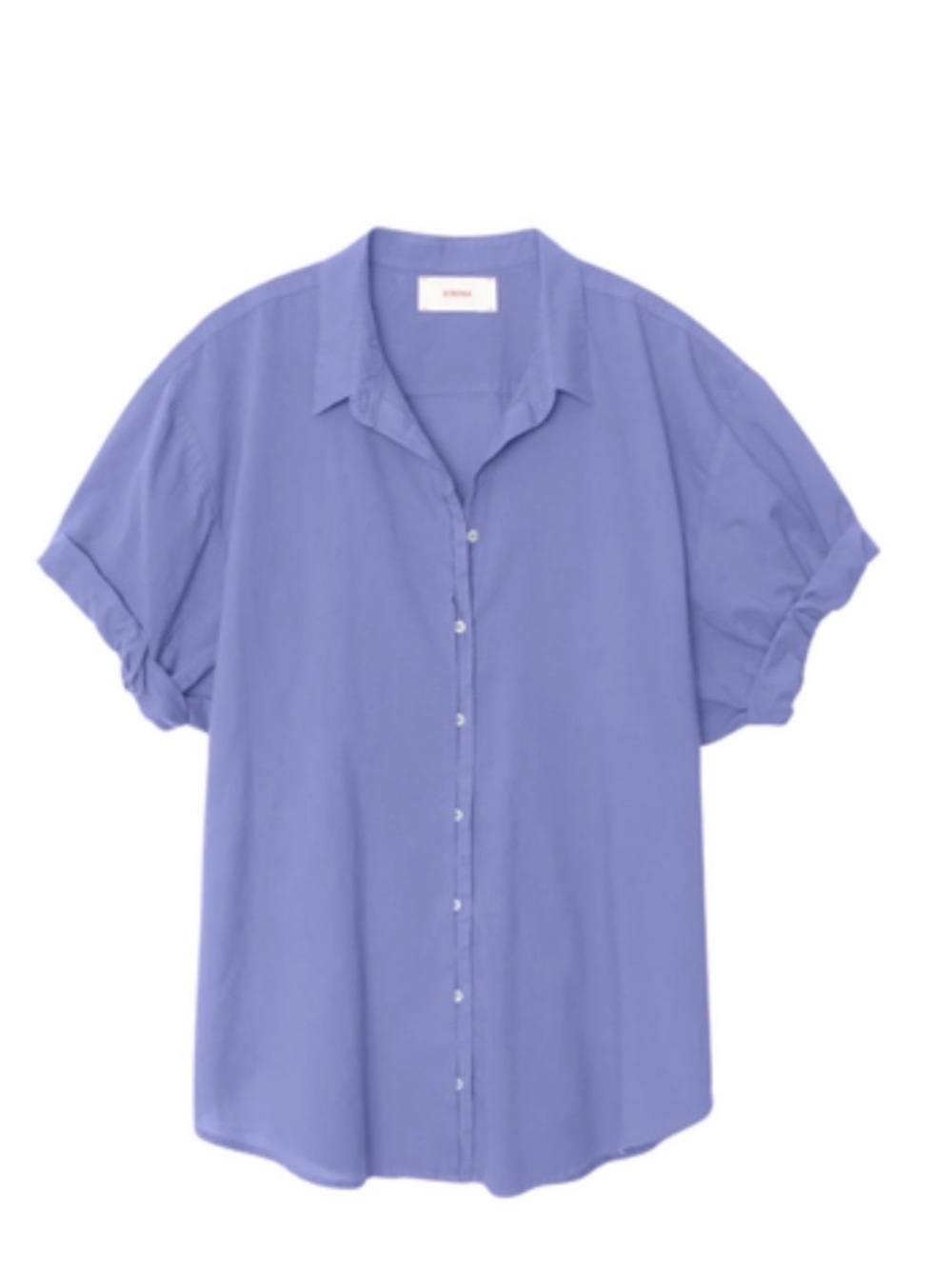 Xirena Channing blue hue Short-Sleeve Button-Up Shirt.